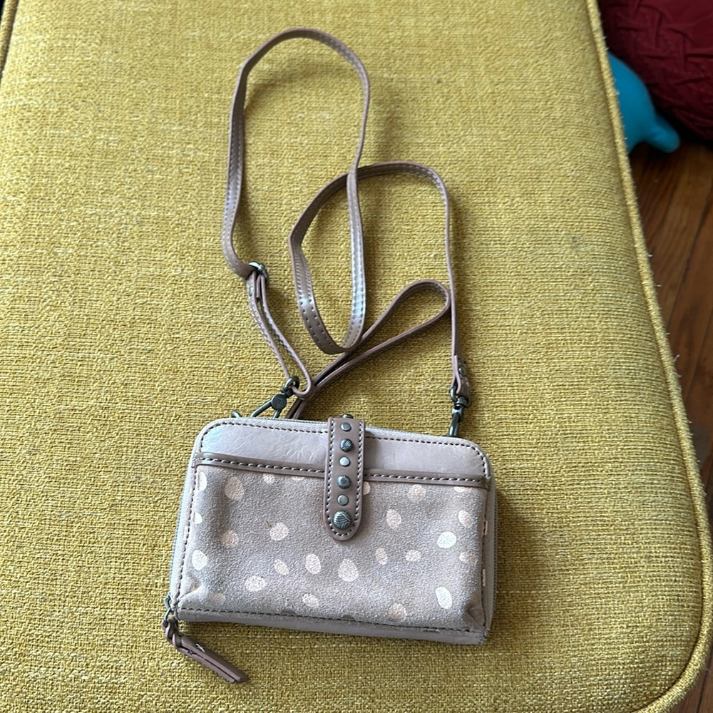 The Sak Polka dot  crossbody wallet *NEW/ leather